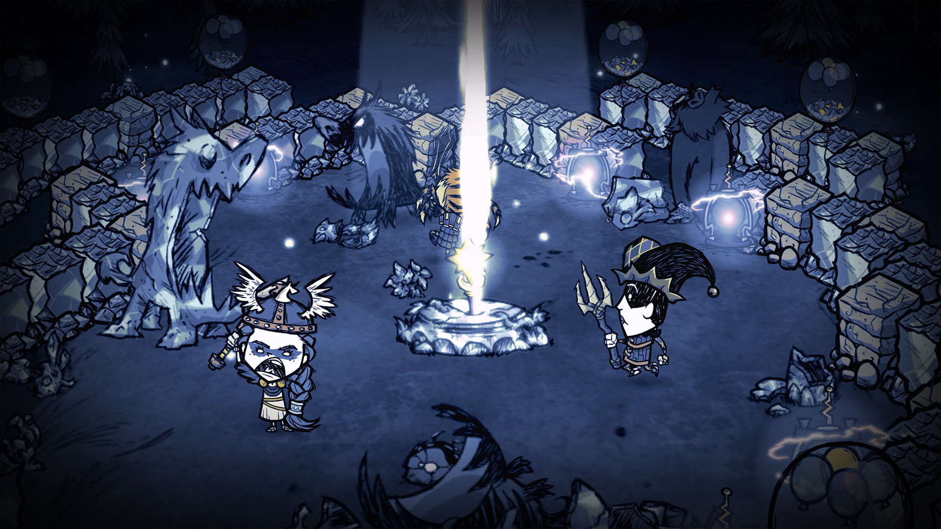 Winter event in Don't Starve Together — seasonal survival on a free Don't Starve Together server