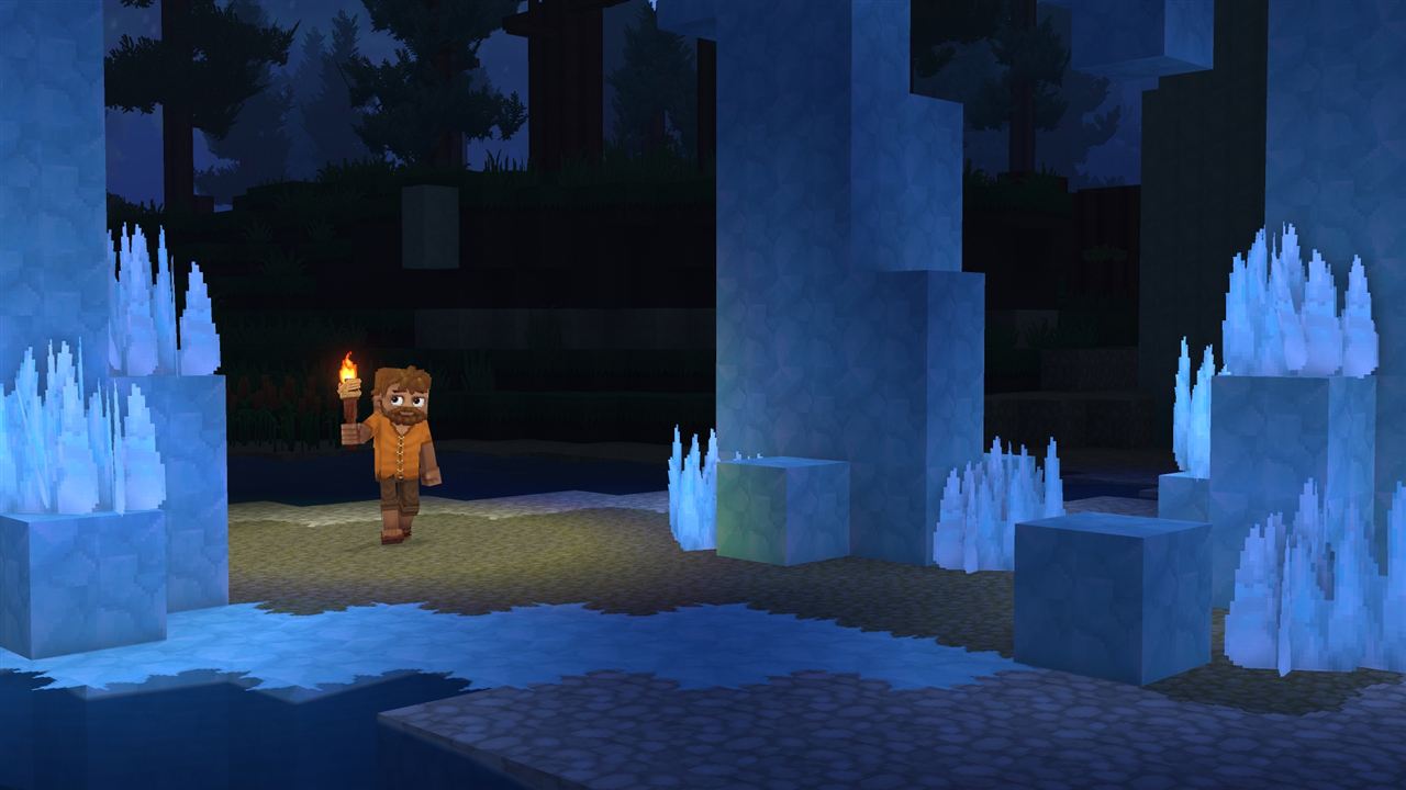 Exploring Hytale Zone 3 alpine mountains — world exploration on a free Hytale server